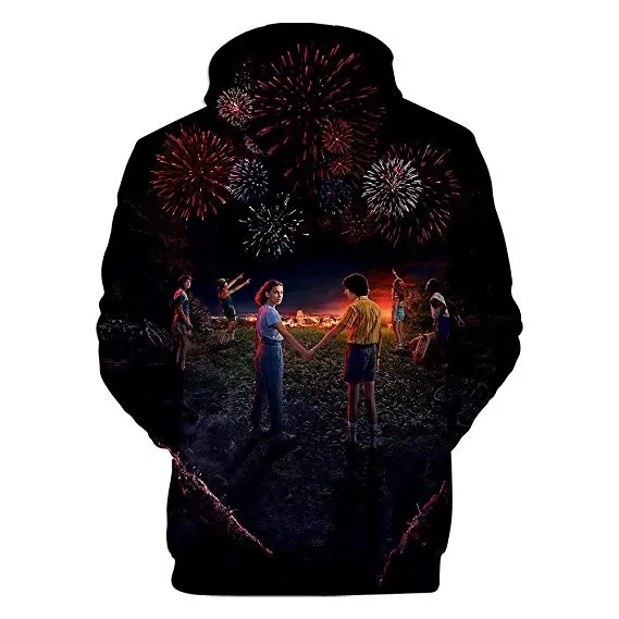 Stranger Things Hoodie Sweatshirt Short Sleeve Cotton T-Shirt Hat for Unisex