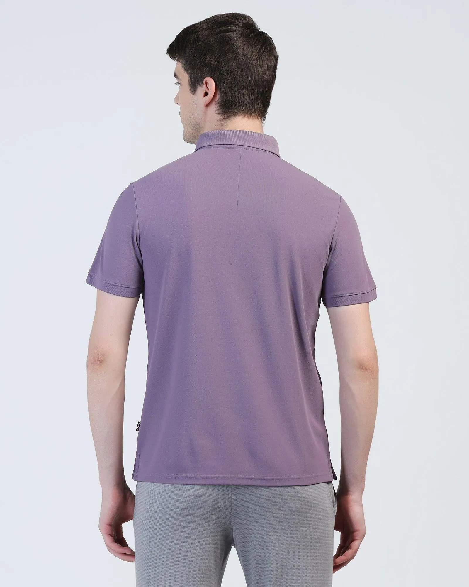 Printed Ivory TechPro Polo Mulled Grape T-Shirt