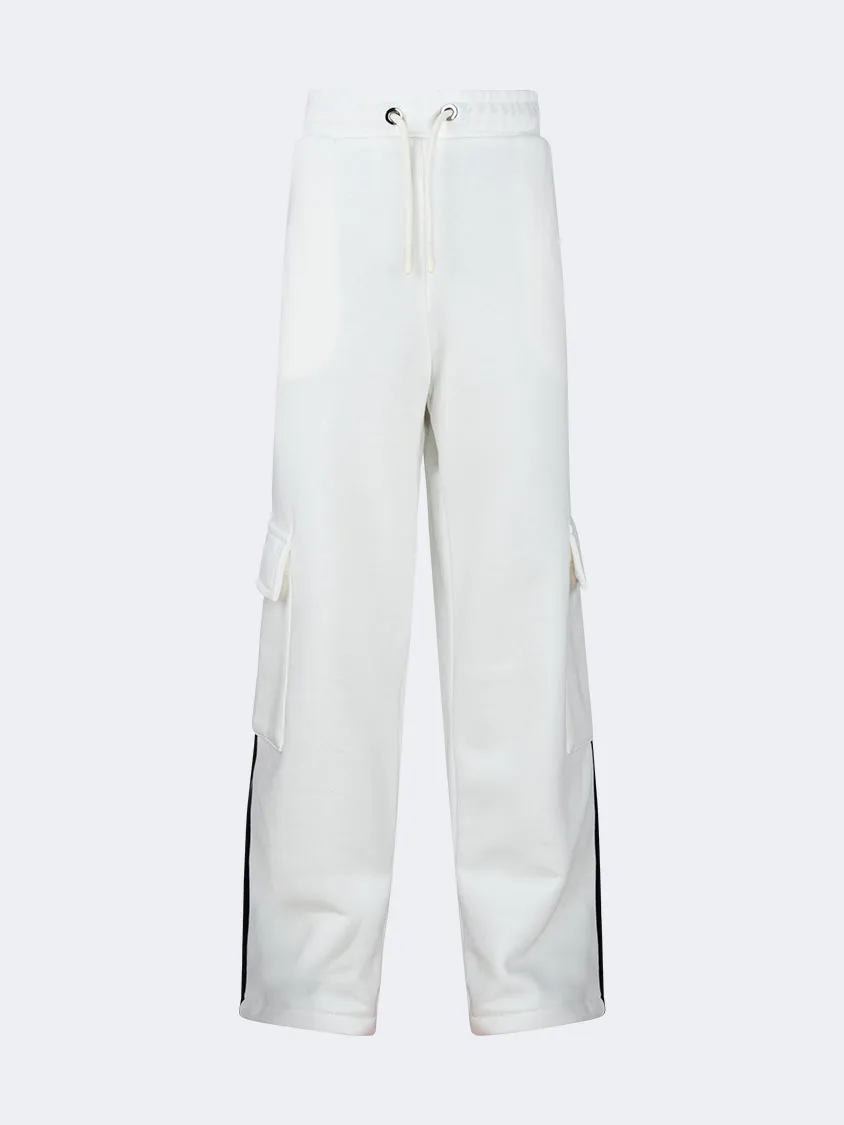Top Ten Casual Kids-Girls Lifestyle Cargo Pant White/Black