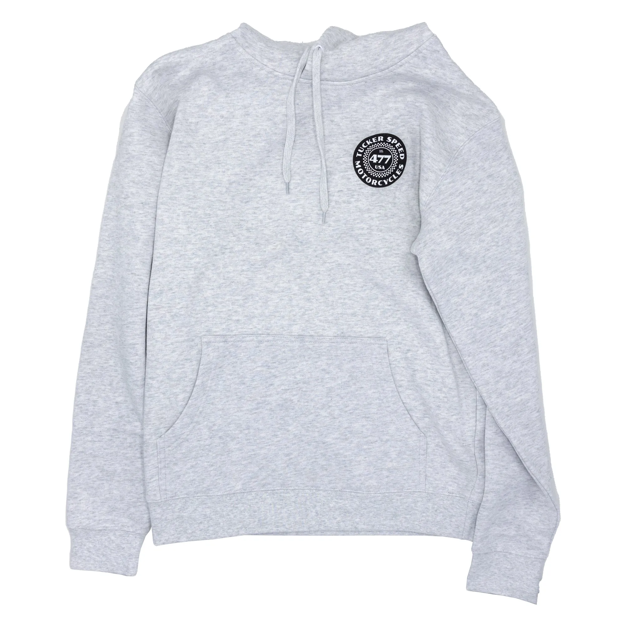 Tucker Speed Checkered Bolt Hoodie - Pullover - Heather Gray