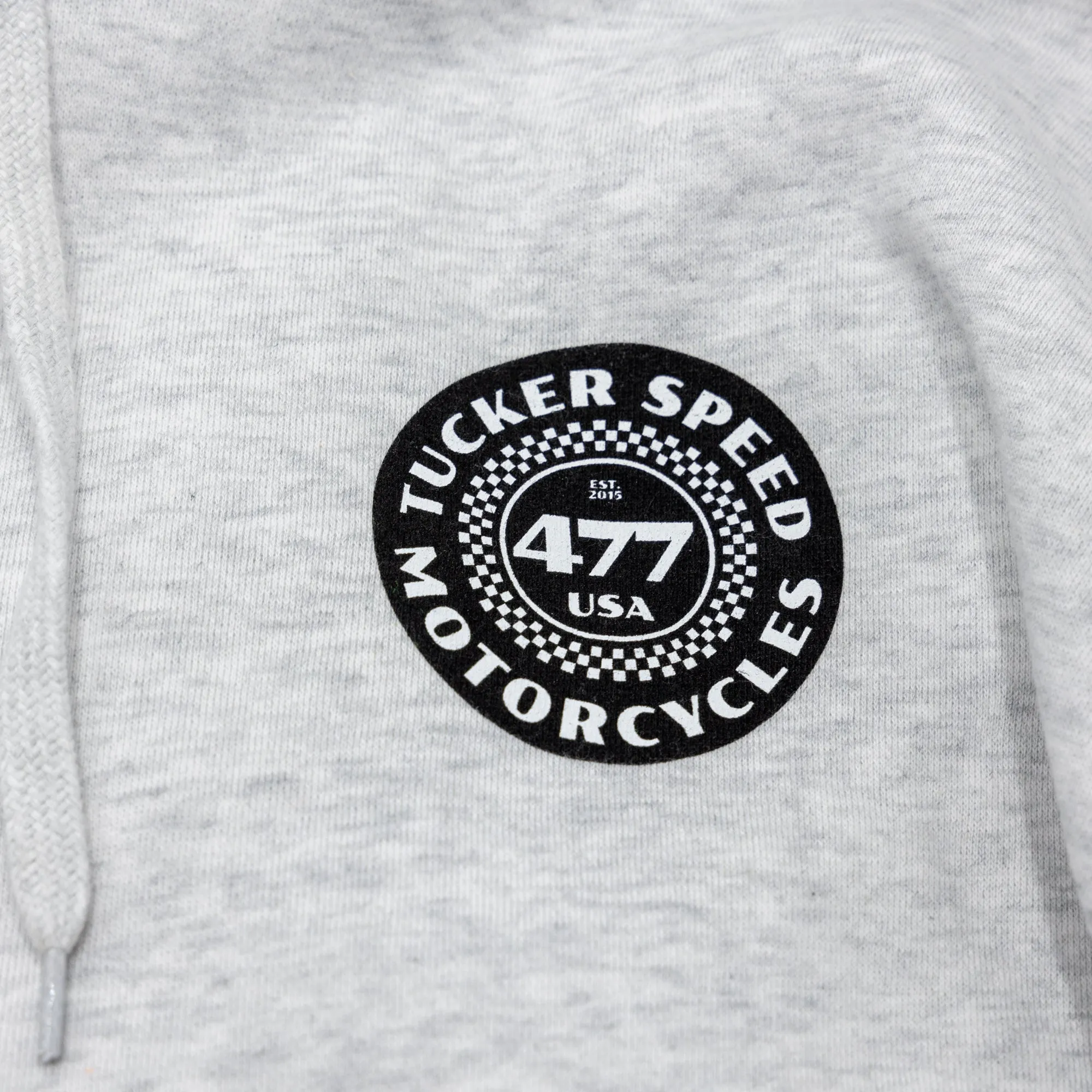 Tucker Speed Checkered Bolt Hoodie - Pullover - Heather Gray
