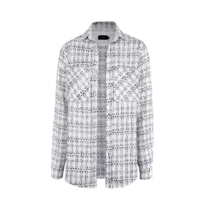 Tweed Overshirt - White
