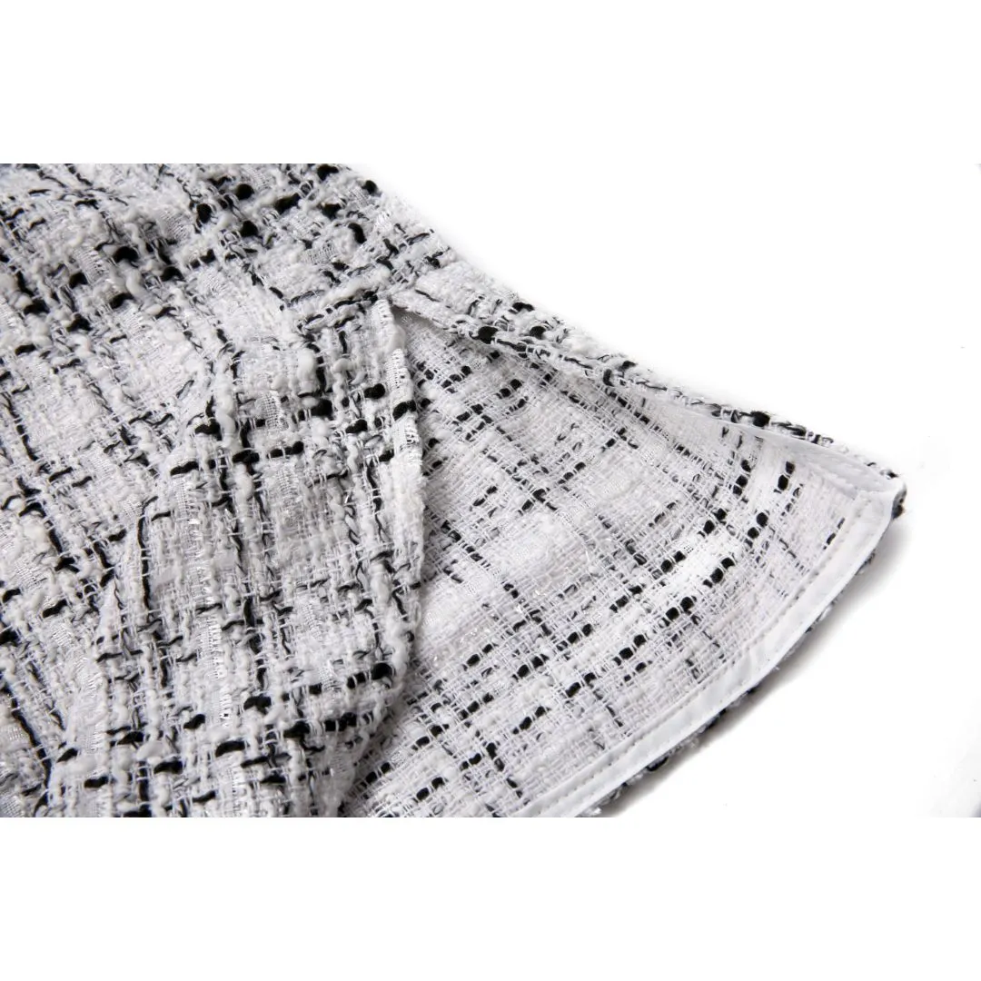 Tweed Overshirt - White