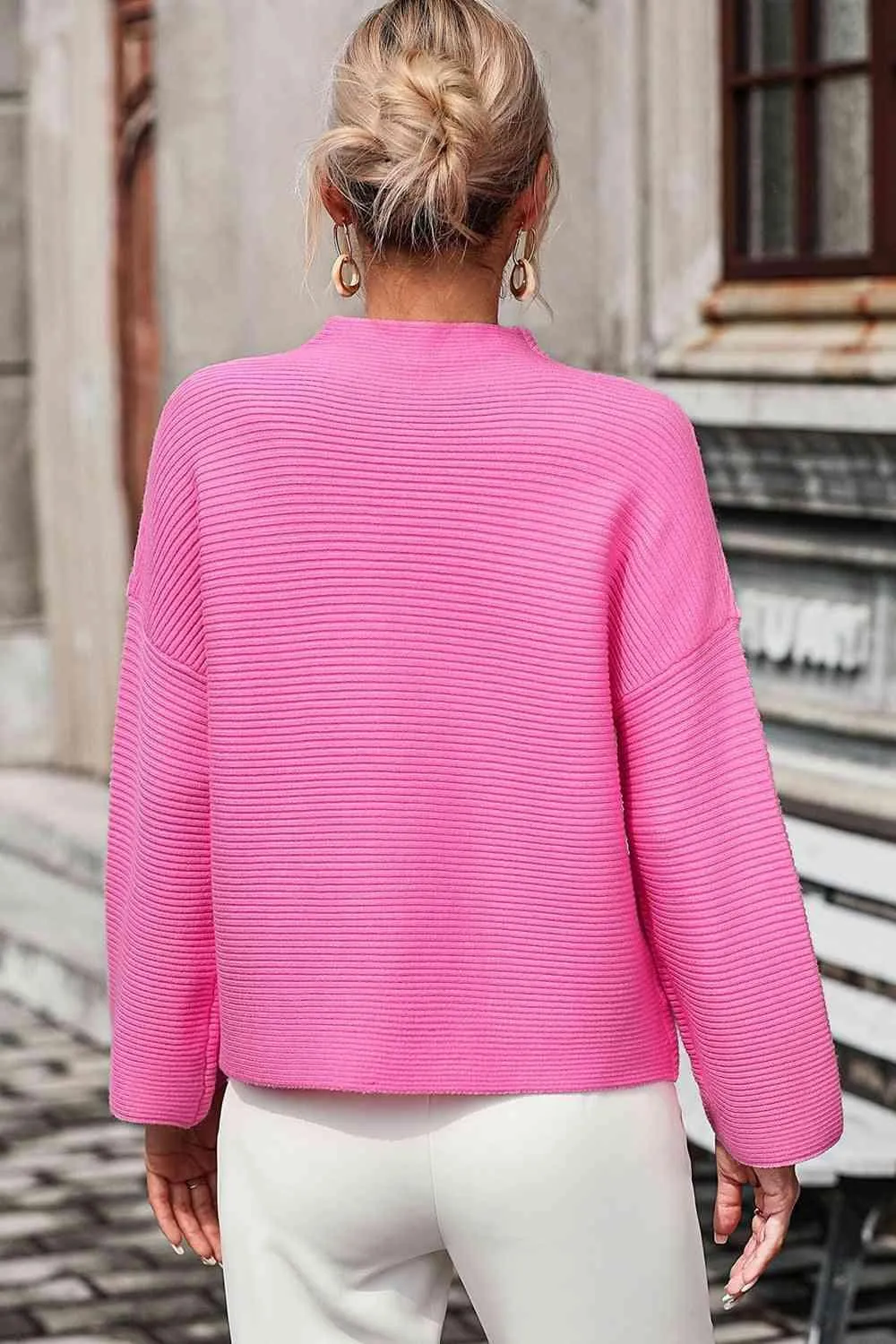Warm Sophistication Mock Neck Pullover Sweater