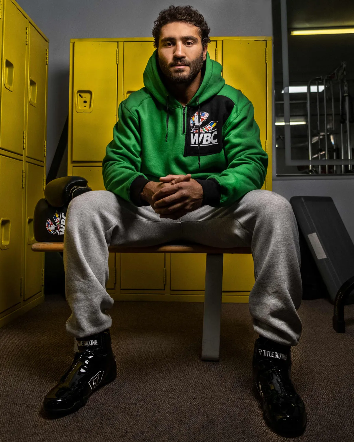 WBC by TITLE Boxing Quarter Zip Hooded Sweatshirt