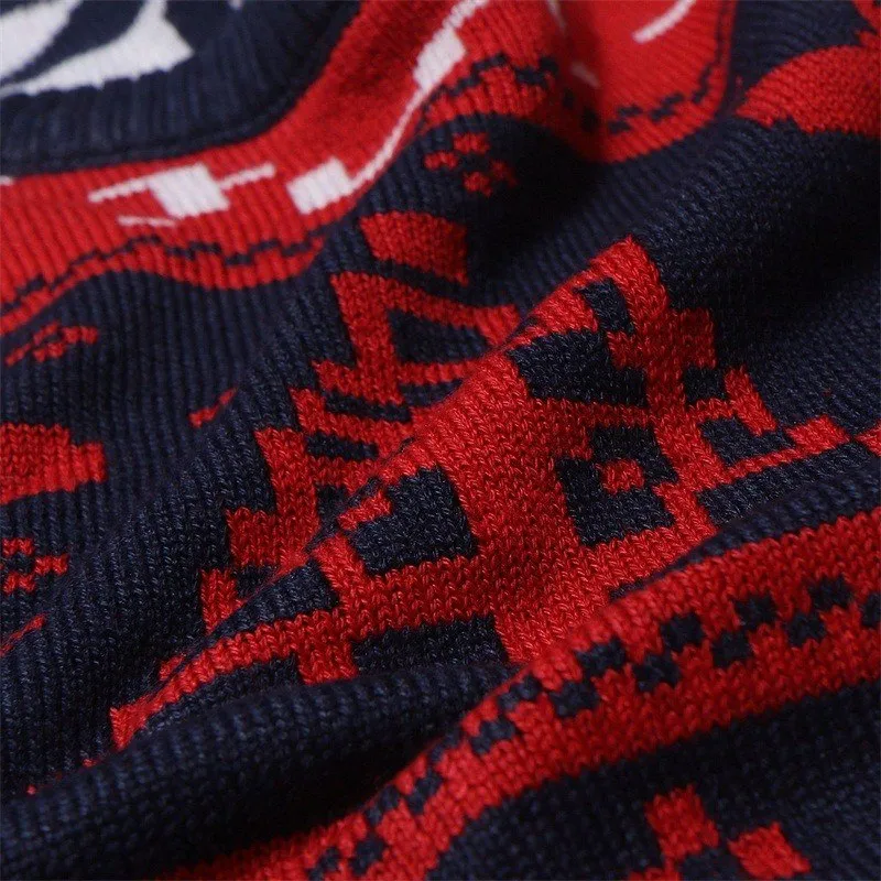 West Louis Deer Print Fashion Sweater