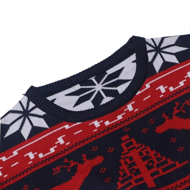 West Louis Deer Print Fashion Sweater