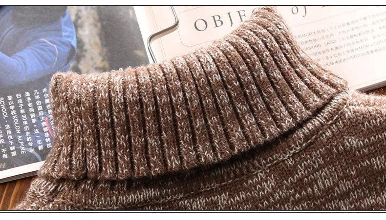 West Louis Turtle Neck Thick Acrylic Sweater