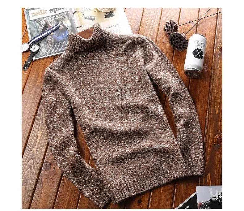 West Louis Turtle Neck Thick Acrylic Sweater
