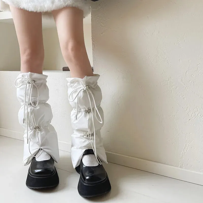 Winter Windproof Down Cotton Leg Warmers  Ultimate Cold-Weather Protection
