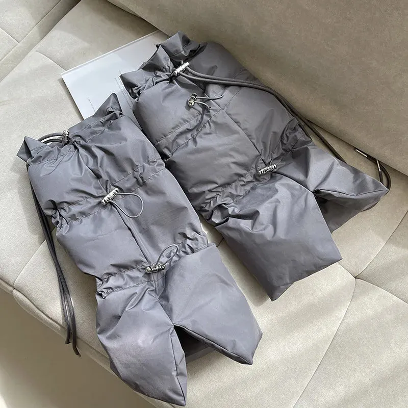 Winter Windproof Down Cotton Leg Warmers  Ultimate Cold-Weather Protection