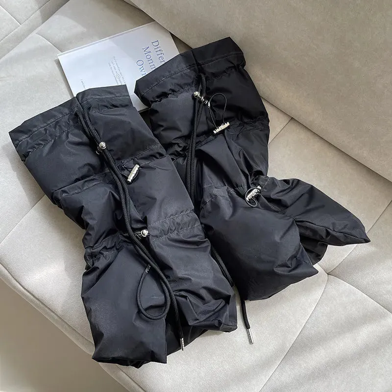 Winter Windproof Down Cotton Leg Warmers  Ultimate Cold-Weather Protection