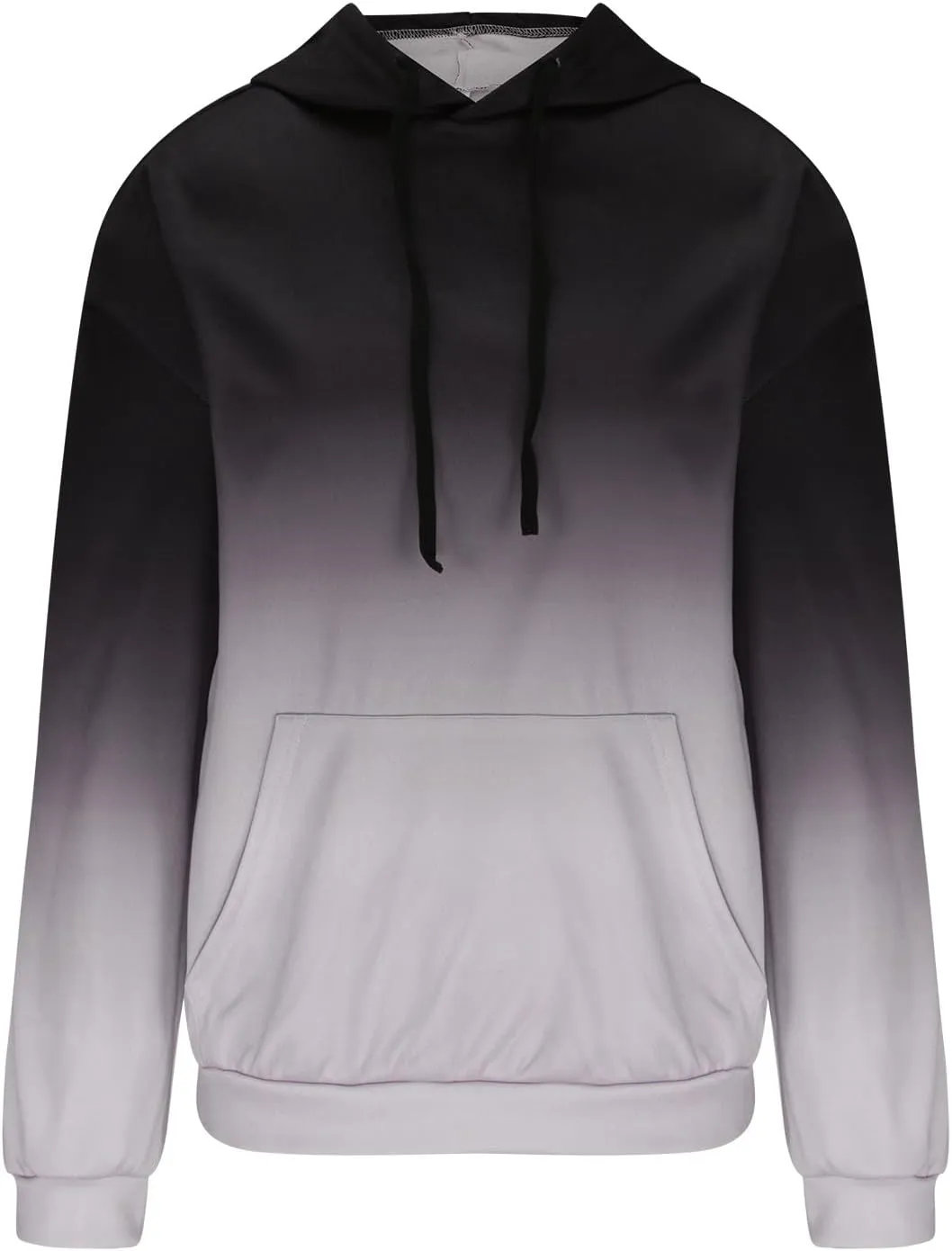 Womens Plus Size Hoodie Sweatshirt 2024 Fall Fashion Gradient Color Hooded Sweatshirt Loose Long Sleeve Pullover Tops